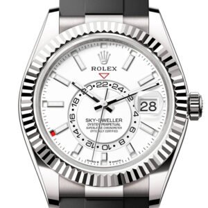 Rolex Sky Dweller 42 White Dial White Gold Mens Watch 336239