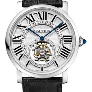 Cartier Rotonde de Cartier Flying Tourbillon Watch - 40 mm White Gold Case - W1556216