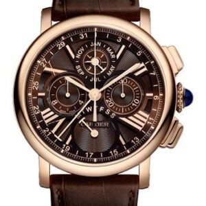 Cartier Rotonde de Cartier Perpetual Calendar Chronograph Watch - 42 mm Pink Gold Case - W1556225