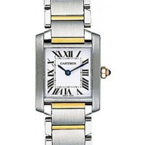 Cartier Tank Francaise Watch - Small Steel And Yellow Gold Case - W51007Q4