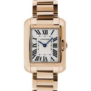 Cartier Tank Anglaise Watch - Small Pink Gold Case - W5310013