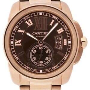 Cartier Calibre de Cartier Watch - 42 mm Pink Gold Case - Chocolate-Colored Dial - W7100040