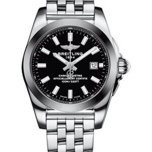 Breitling Galactic 29 Sleek Watch - Steel - Trophy Black Dial - Steel Bracelet - W72348121B2A1