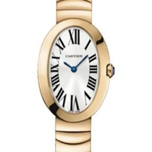 Cartier Baignoire Watch - Small Pink Gold Case - Gold Bracelet - W8000005