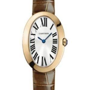 Cartier Baignoire Watch - Small Pink Gold Case - Alligator Strap - W8000007