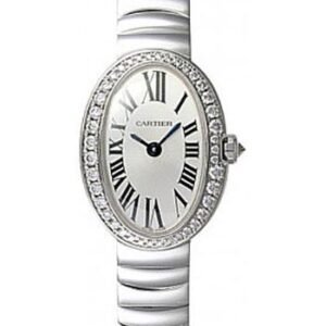 Cartier Baignoire Watch - Mini White Gold Diamond Case - WB520025