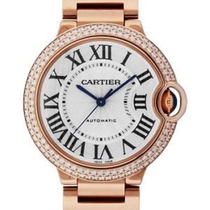 Cartier Ballon Bleu de Cartier Watch - Medium Pink Gold Case - Diamond Bezel - WE9005Z3