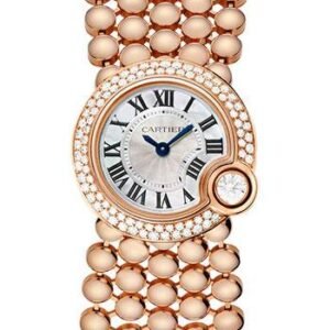 Cartier Ballon Blanc De Cartier Watch - 24.2 mm Pink Gold Case - Mother-Of-Pearl Diamond Dial - WE902057