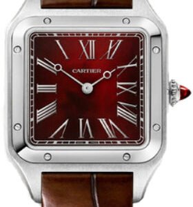 Catier Santos-Dumont Watch - Carnelian Red Dial - WGSA0102