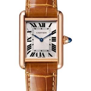 Cartier Tank Louis Cartier Watch - 29.55 mm Pink Gold Case - Brown Alligator Strap - WGTA0010