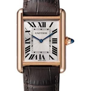 Cartier Tank Louis Cartier Watch - 33.7 mm Pink Gold Case - Brown Alligator Strap - WGTA0011