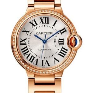 Cartier Ballon Bleu de Cartier Watch - 36 mm Pink Gold Case - Diamond Bezel - WJBB0037
