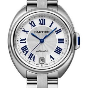 Cartier Cle de Cartier Watch - 35 mm Steel Case - Silver Dial - WSCL0006