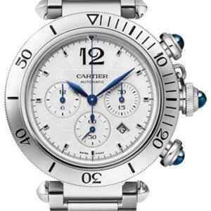 Cartier Pasha de Cartier Watch - 41 mm Steel Case - Silvered Dial - Bracelet - WSPA0018
