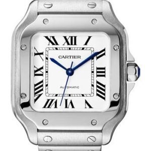 Cartier Santos de Cartier Watch - 35.1 mm Steel Case - Silvered Dial - WSSA0029