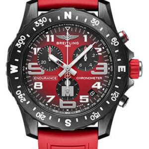 Breitling Endurance Pro IRONMAN® Watch - Breitlight® - Red Dial - Red Rubber Strap - Tang Buckle - X823109A1K1S1
