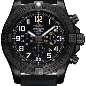 Breitling Avenger Hurricane 12h Watch - Breitlight - Volcano Black Dial - Black Diver Pro III Strap - Folding Buckle - XB0170E41B1S1