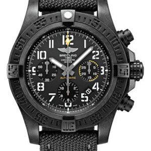 Breitling Avenger Hurricane 12h 45 Watch - Breitlight - Volcano Black Dial - Anthracite Military Strap - Tang Buckle - XB0180E41B1W1