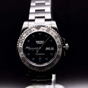 Seikomod Black on Black Diver