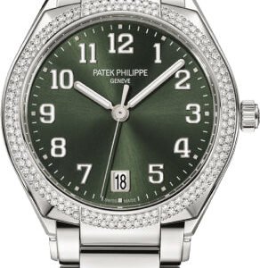 Patek Philippe Twenty~4 Ladies Stainless Steel Olive Green Dial | 7300/1200A-011