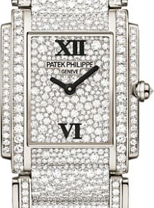 Patek Philippe Twenty~4 Ladies White Gold Diamond Pave Dial | 4910/52G-001