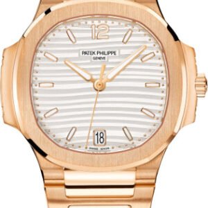 Patek Philippe Nautilus Ladies Rose Gold Silver Dial | 7118/1R-001