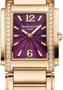 Patek Philippe Twenty~4 Ladies Rose Gold/Diamonds Purple Dial | 4910/1201R-010
