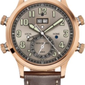 Patek Philippe Grand Complications Alarm Travel Time Rose Gold Gray Dial | 5520RG-001