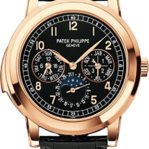 Patek Philippe Grand Complications Day-Date Annual Calendar Moon Phase 42mm Black Arabic Rose Gold Automatic | 5074R-001