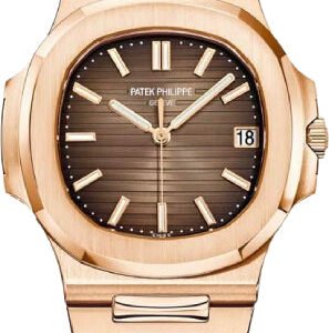 Patek Philippe Nautilus Date Sweep Seconds Rose Gold Brown Dial | 5711/1R-001