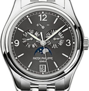 Patek Philippe Complications Annual Calendar Moon Phases Date White Gold Slate Grey Dial | 5146/1G-010