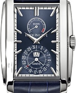 Patek Philippe Gondolo White Gold Blue Sunburst Index 8-Days Day-Date | 5200G-001
