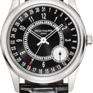 Patek Philippe Calatrava White Gold 39mm Black Dial | 6006G-001