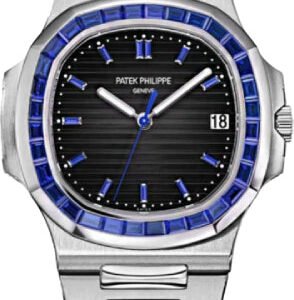 Patek Philippe Nautilus Platinum Blue Sapphire Bezel & Dial | 5711/111P-001