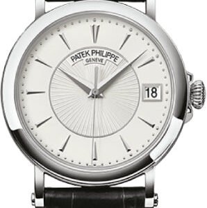 Patek Philippe Calatrava White Gold Black Guillouche Dial | 5153G-001