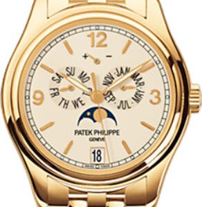 Patek Philippe Complications Annual Calendar Moon Phases Date Yellow Gold Cream Dial | 5146/1J-001