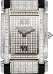 Patek Philippe Twenty~4 Ladies White Gold Diamond Pave Dial | 4910G-001