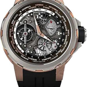 Richard Mille Manual Winding Tourbillon Worldtimer Jean Todt Open-Work Dial | RM58-01