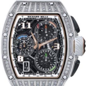 Richard Mille Lifestyle Flyback Chronograph White Gold & Medium Set Diamonds | RM72-01 (6)