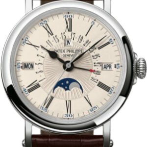 Patek Philippe Grand Complications Perpetual Calendar Retrograde Date White Gold 38mm Opaline Dial | 5159G-001