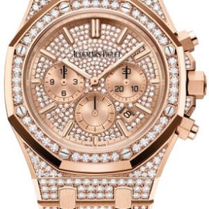 Audemars Piguet Royal Oak 41mm Chronograph Rose Gold Diamond Pave - 26333OR.ZZ.1222OR.01