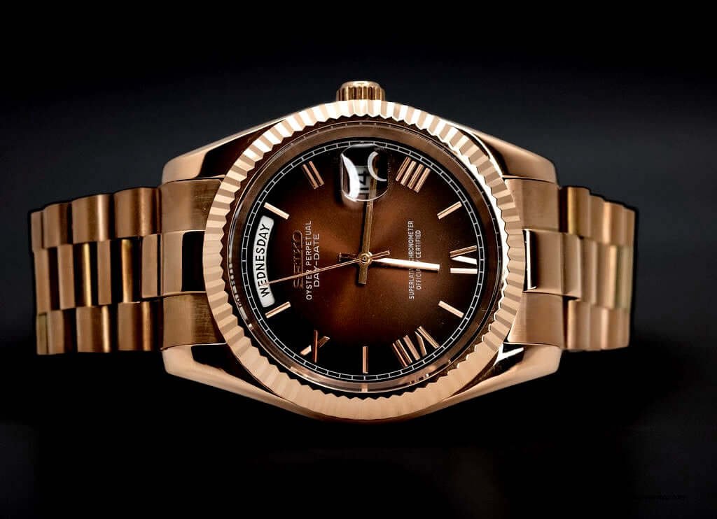 Seiko Mod Day-Date Chocolate - Image 2