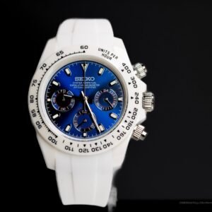 Seikomod White Ceramic Daytona