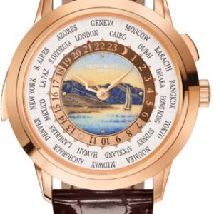 Patek Philippe World Time Minute Repeater Grand Complications Enamel Rose Gold White Dial - 5531R-001