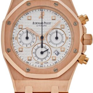 Audemars Piguet Royal Oak Chronograph Rose Gold 39mm White Dial | 25960OR.OO.1185OR.01