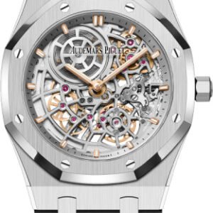 Audemars Piguet Royal Oak Jumbo Extra-Thin Openworked "50th Anniversary" Stainless Steel 39mm Blue Dial | 16204ST.OO.1240ST.01