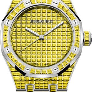 Audemars Piguet Royal Oak Selfwinding Yellow Chrysoberyl 37mm "50th Anniversary" White Gold Yellow Dial | 15554BC.RY.1274BC.01