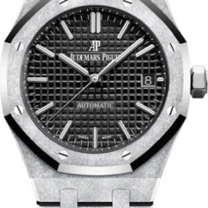 Audemars Piguet Royal Oak 37mm Frosted Gold Black Dial | 15454BC.GG.1259BC.03