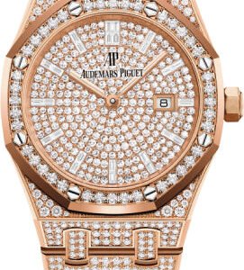 Audemars Piguet Royal Oak Quartz Rose Gold 33mm Diamond Paved Dial/Bezel/Bracelet | 67652OR.ZZ.1265OR.01