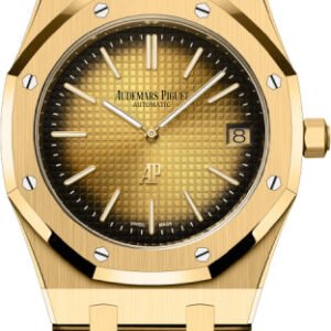 Audemars Piguet Royal Oak Jumbo Extra-Thin "50th Anniversary" Yellow Gold Smoked Yellow Dial 39mm | 16202BA.OO.1240BA.01